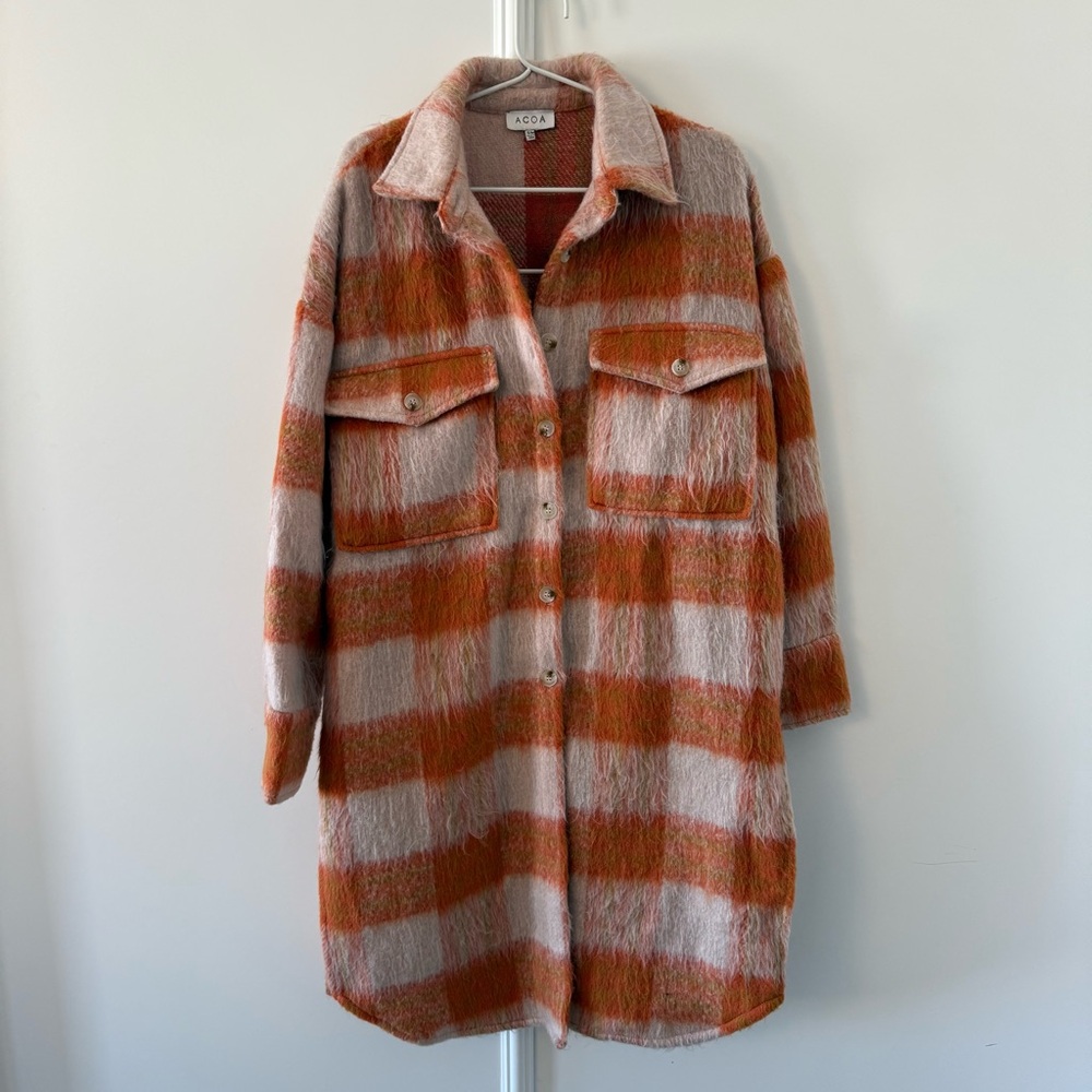 Anthropologie Cozy Shacket Coat